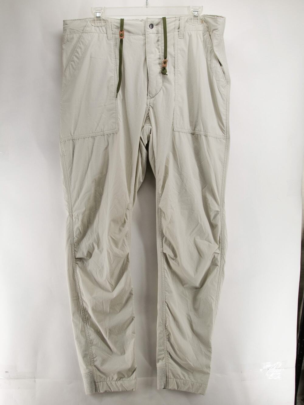 Relwen Air Stretch Windpants Men's 2X XXL Joggers Mesh Lined Stone Gray Cargo
